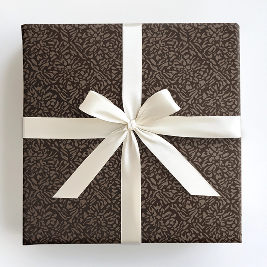 Sepia Petals Wrapping Paper