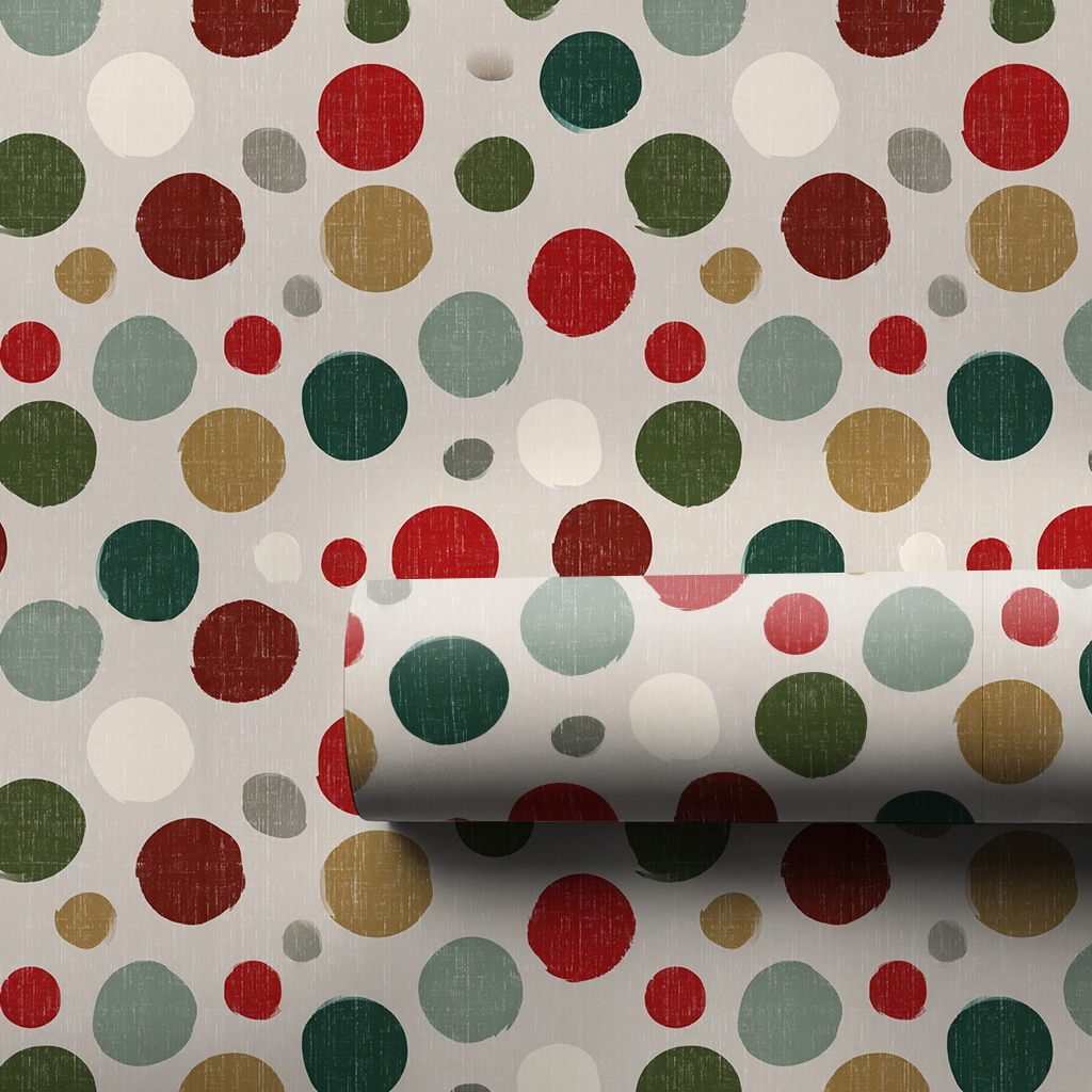 Vintage Polka Wrapping Paper