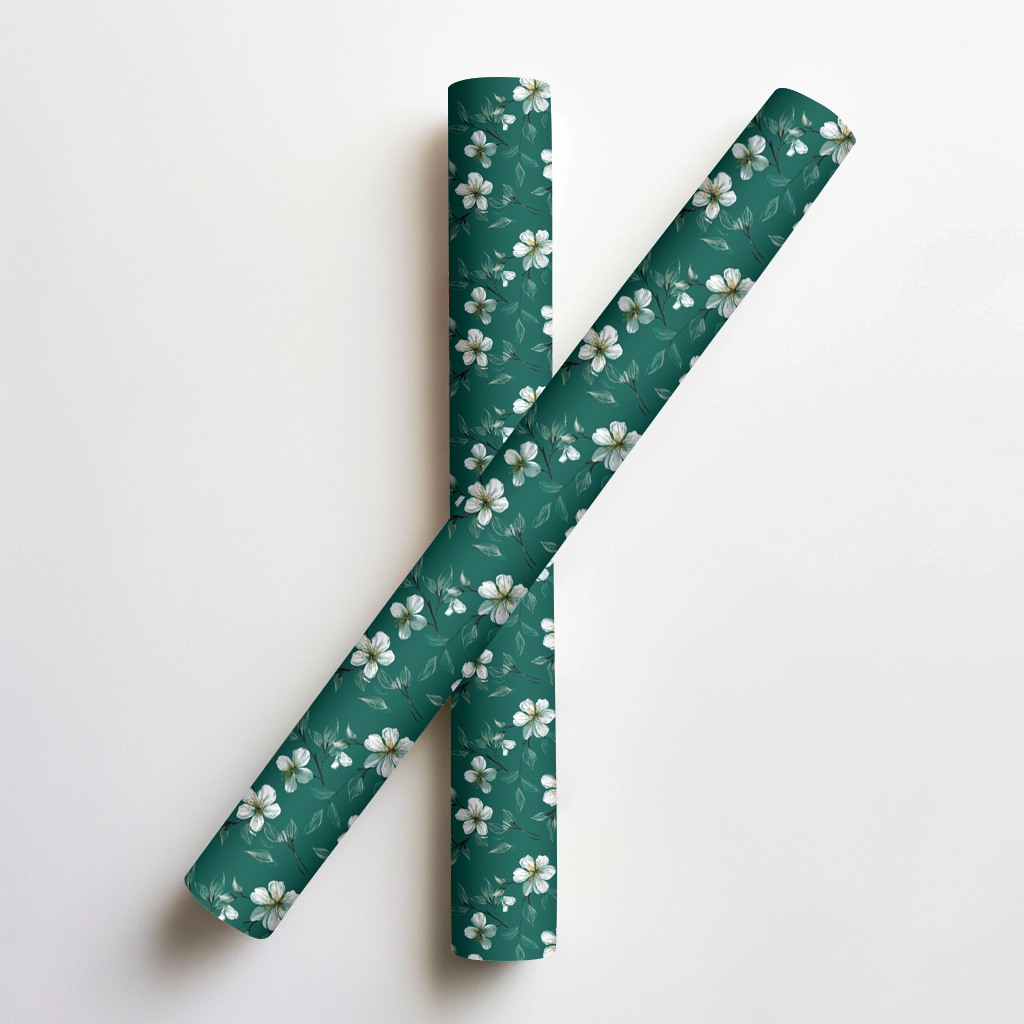 Honeysuckle Green Wrapping Paper