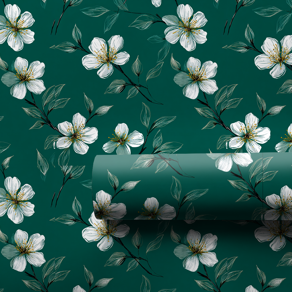 Honeysuckle Green Wrapping Paper
