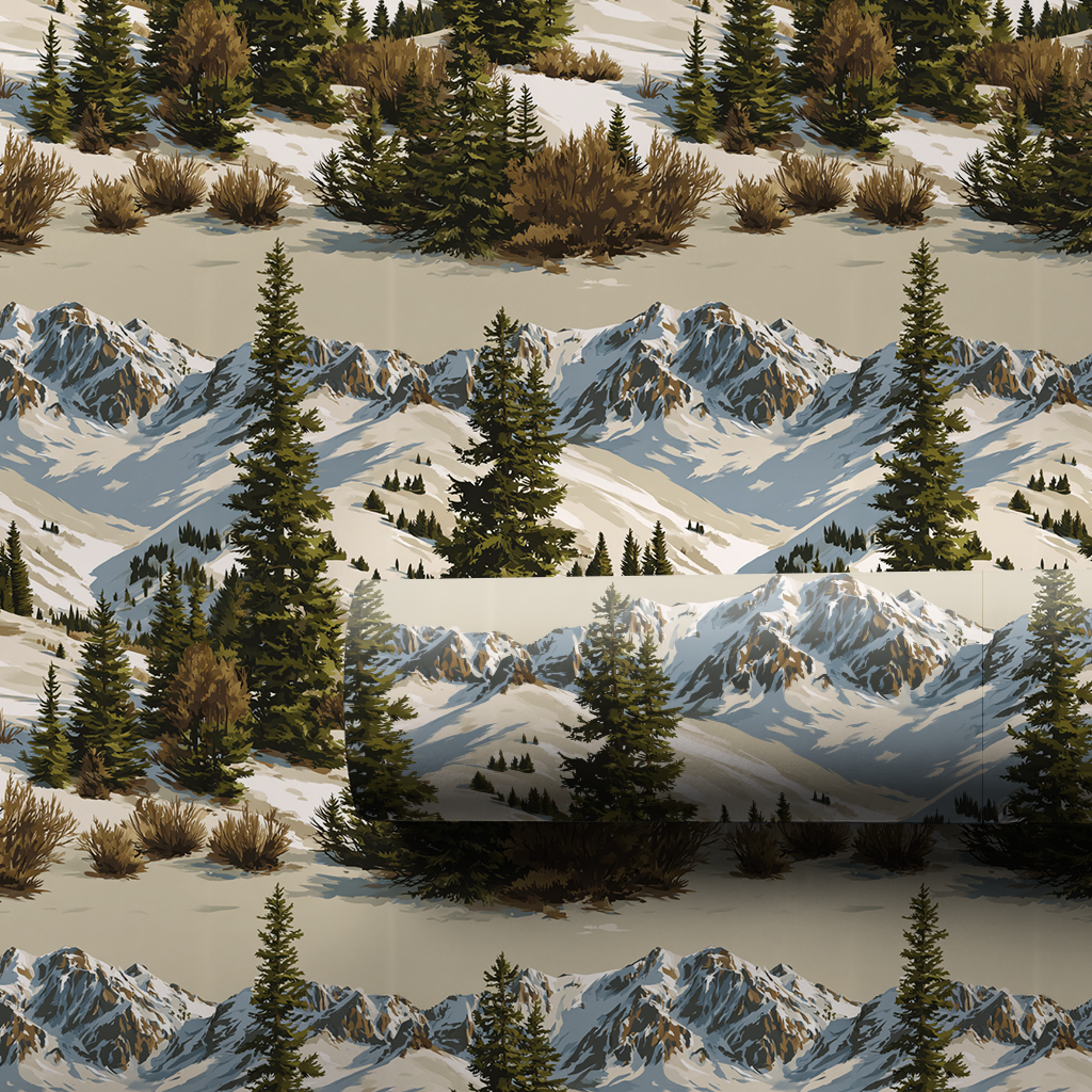 Big Sky Christmas Wrapping Paper
