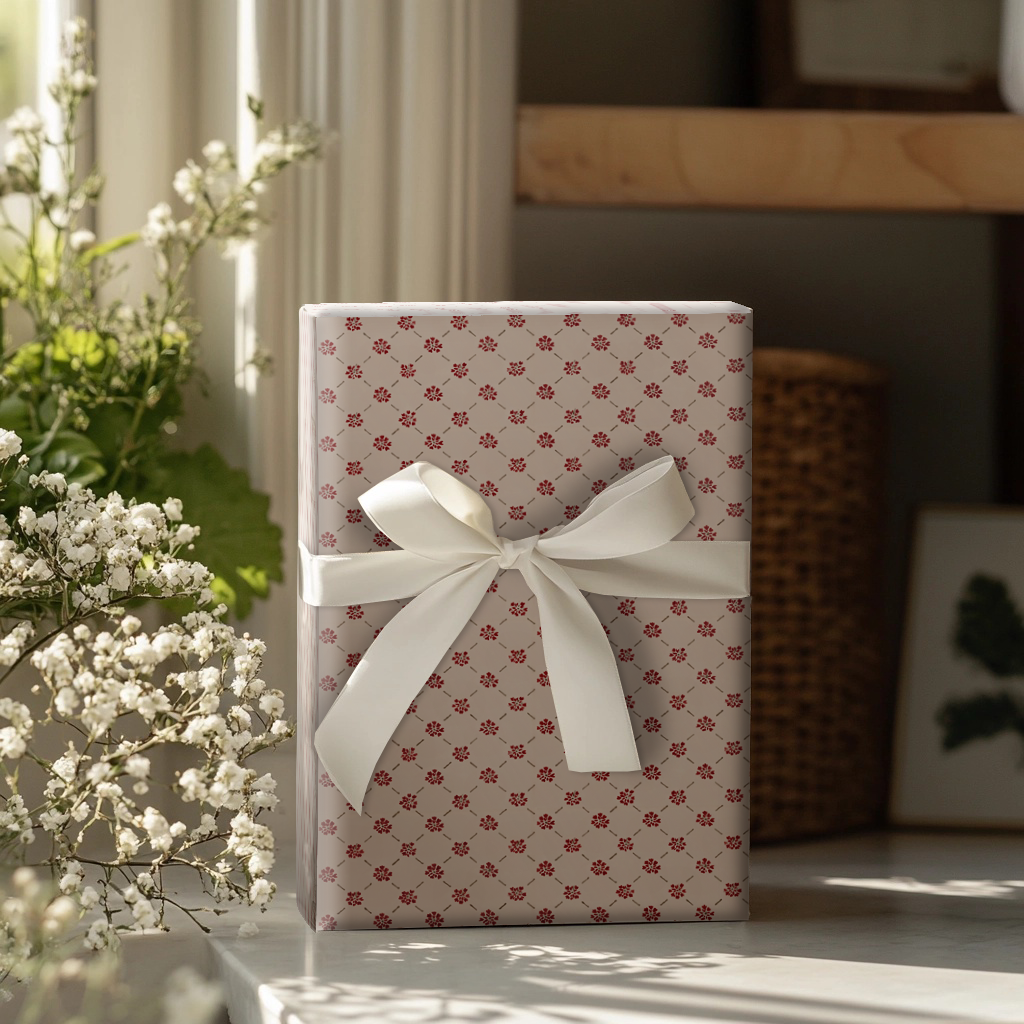 Rosewood Bloom Wrapping Paper