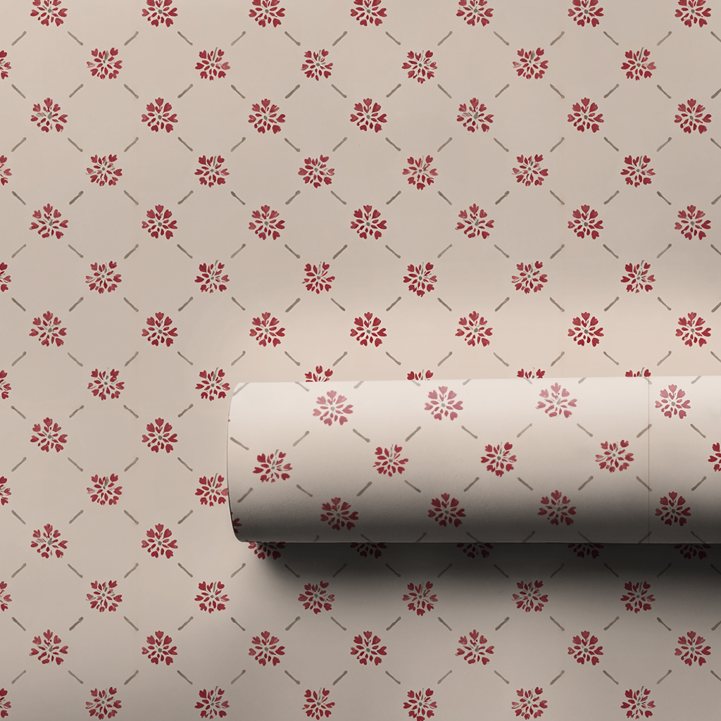 Rosewood Bloom Wrapping Paper