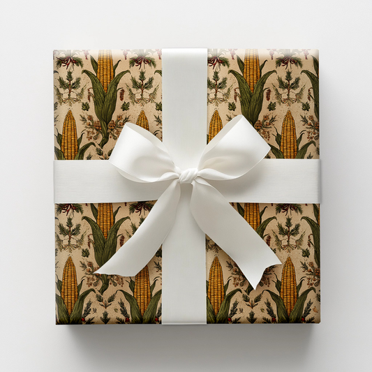 Cobs of Holly Wrapping Paper