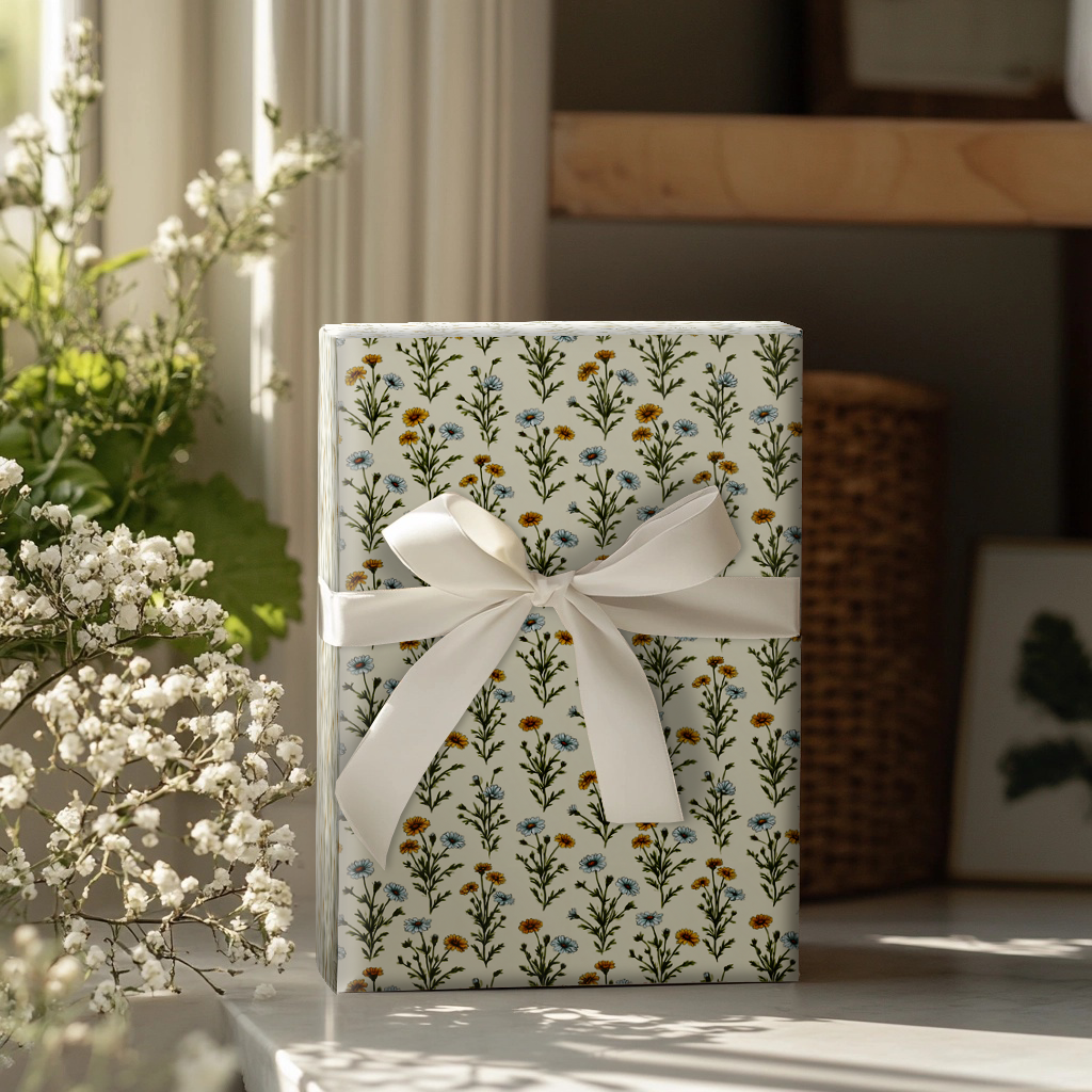 Mustard Night Wrapping Paper