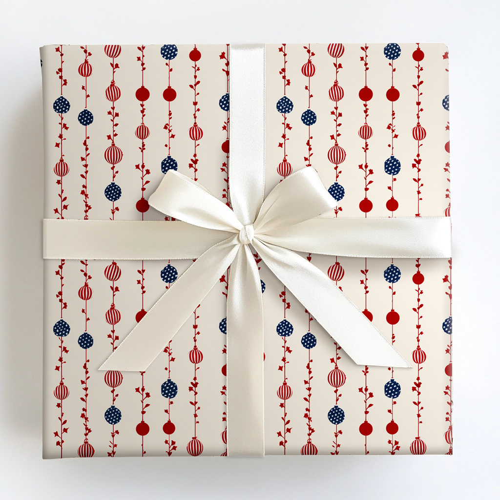 Lone Star Ornaments Wrapping Paper