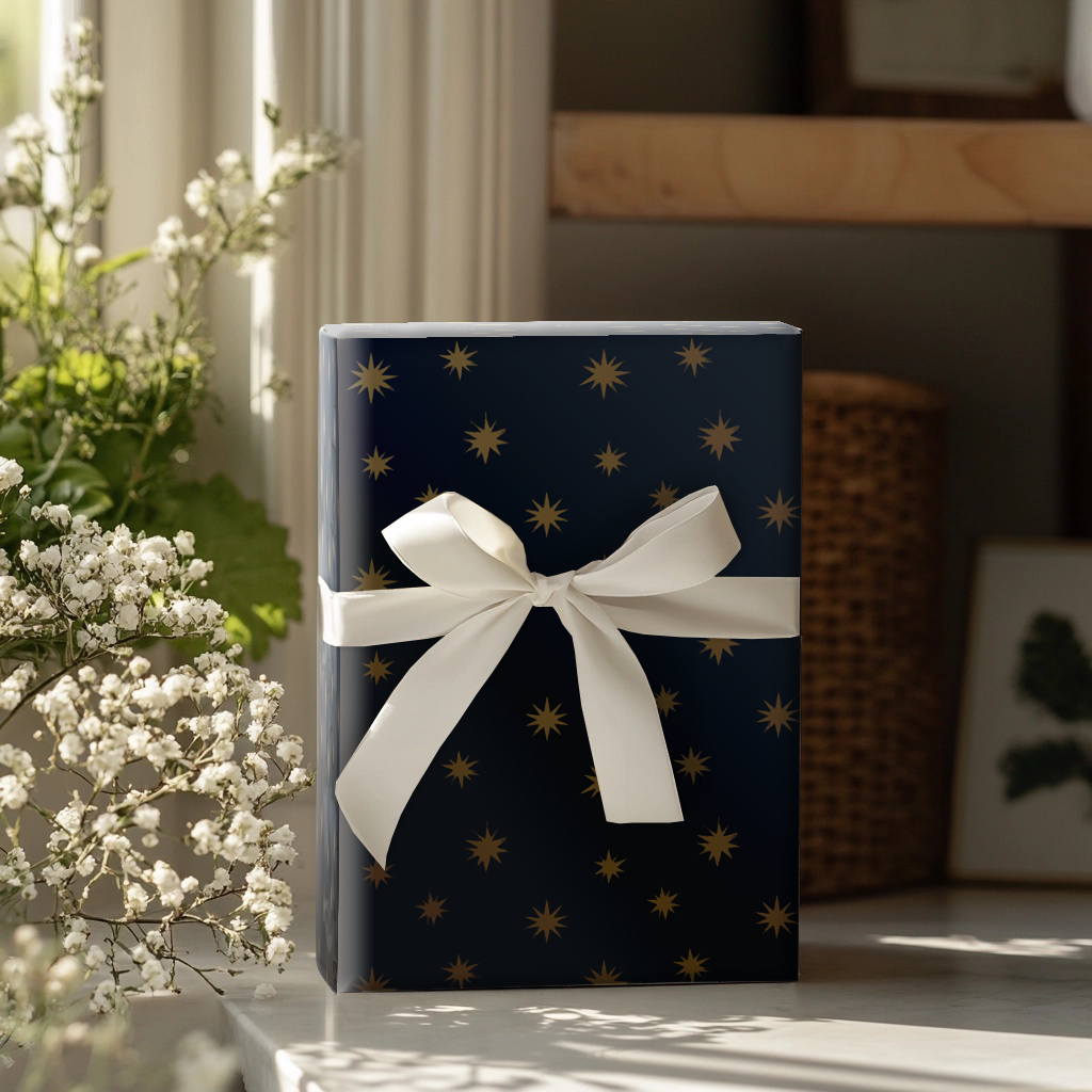 Celestial Gold Wrapping Paper
