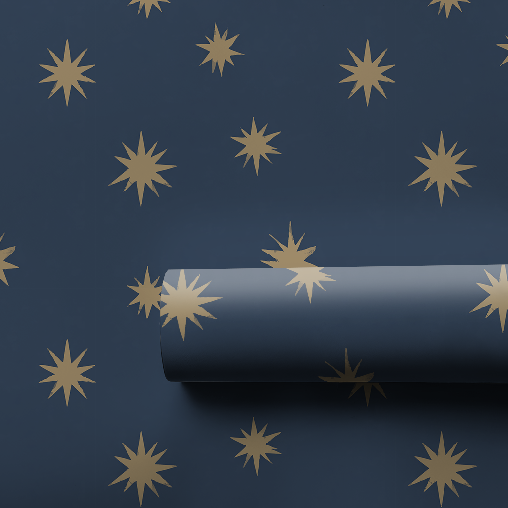 Celestial Gold Wrapping Paper