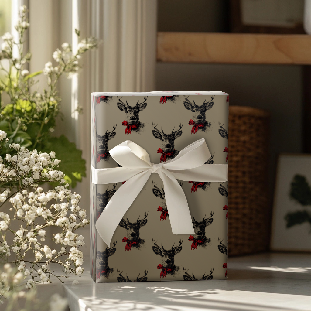 Reindeer Glam Wrapping Paper