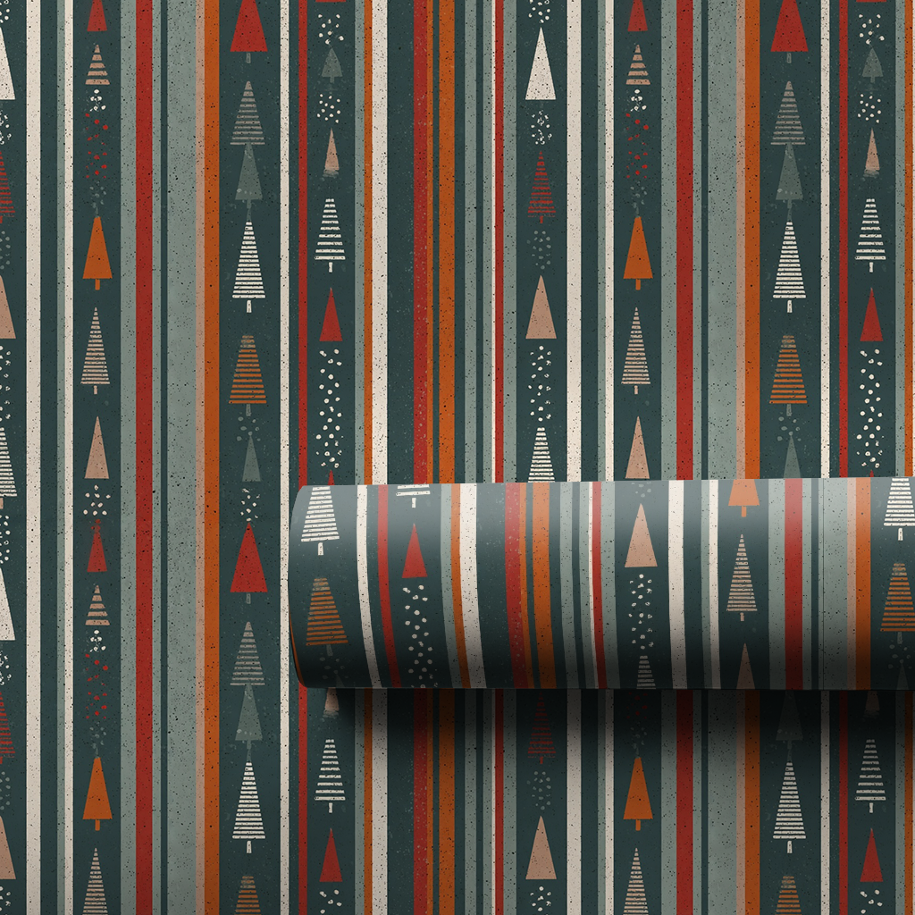 Timberline Stripe Wrapping Paper
