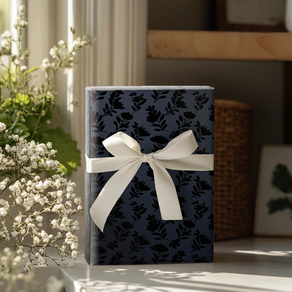 Starlit Bloom Wrapping Paper
