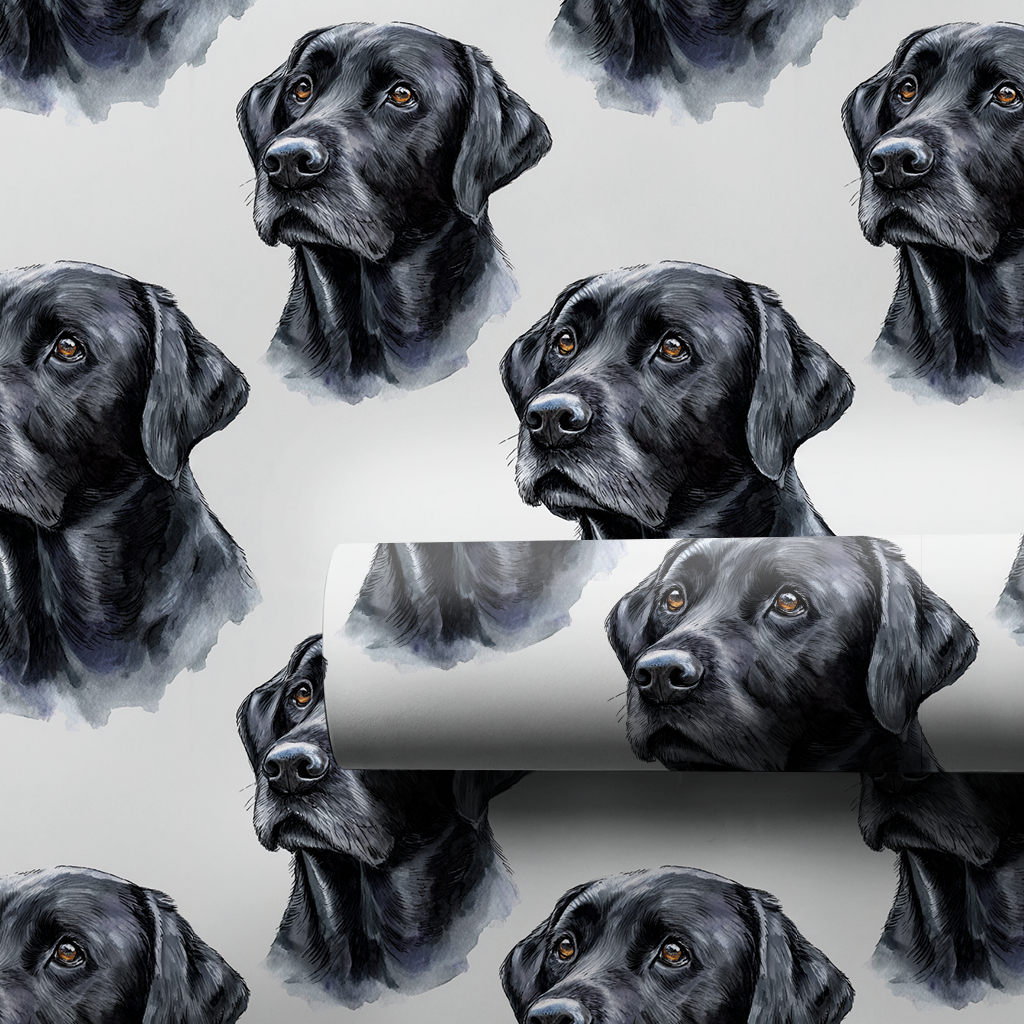 Dark Ruff Wrapping Paper