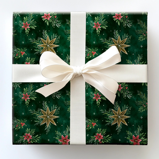 Hollyhocks Wrapping Paper