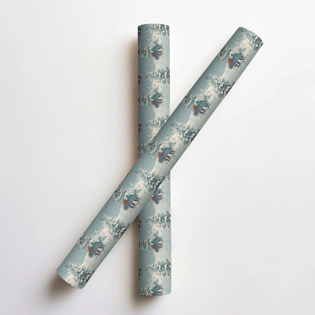 Snowfern Village Wrapping Paper