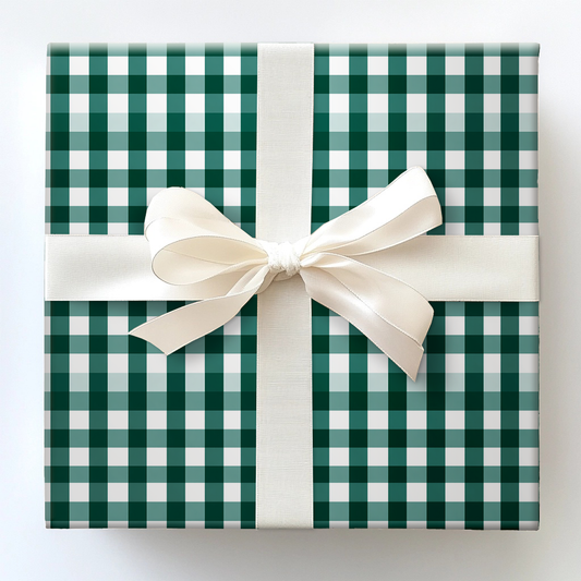 Green Winter Wrapping Paper