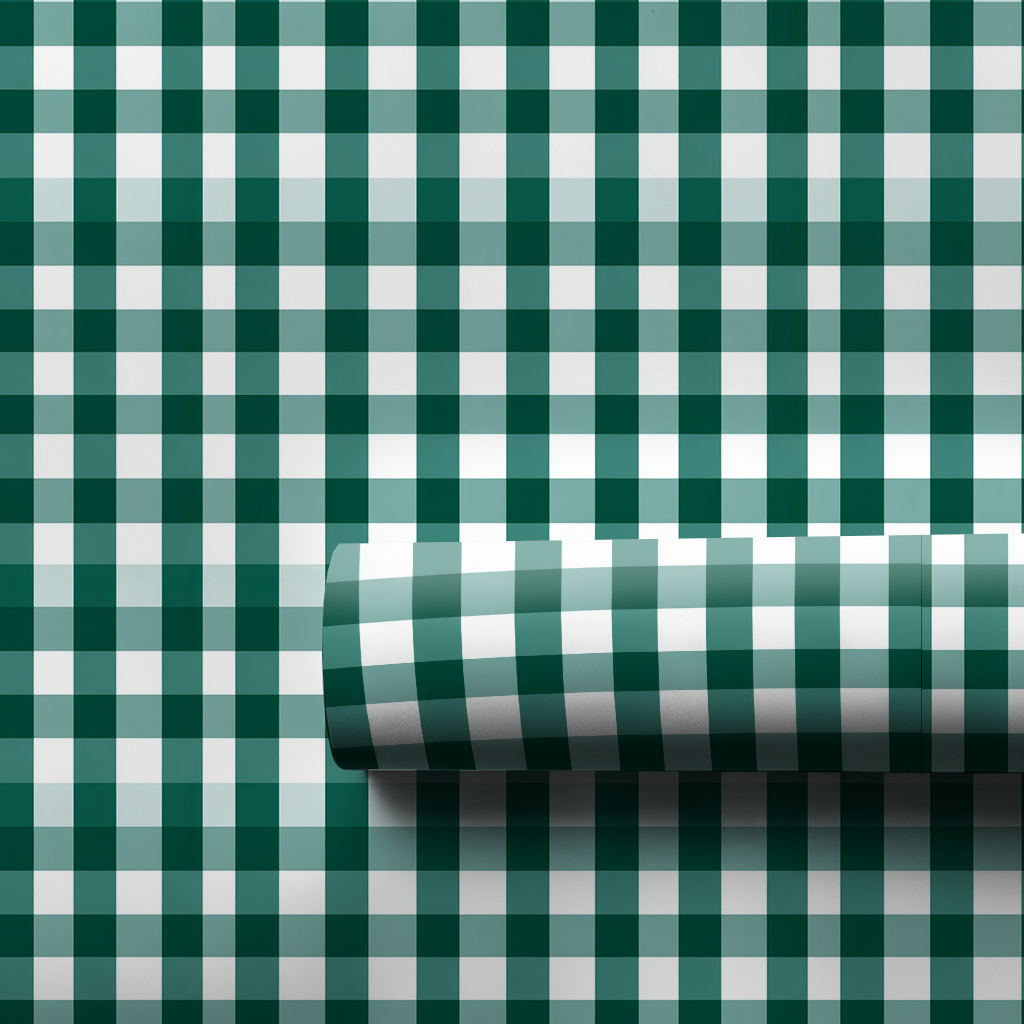 Green Winter Wrapping Paper