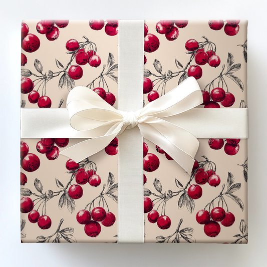 Cranberry Season Wrapping Paper