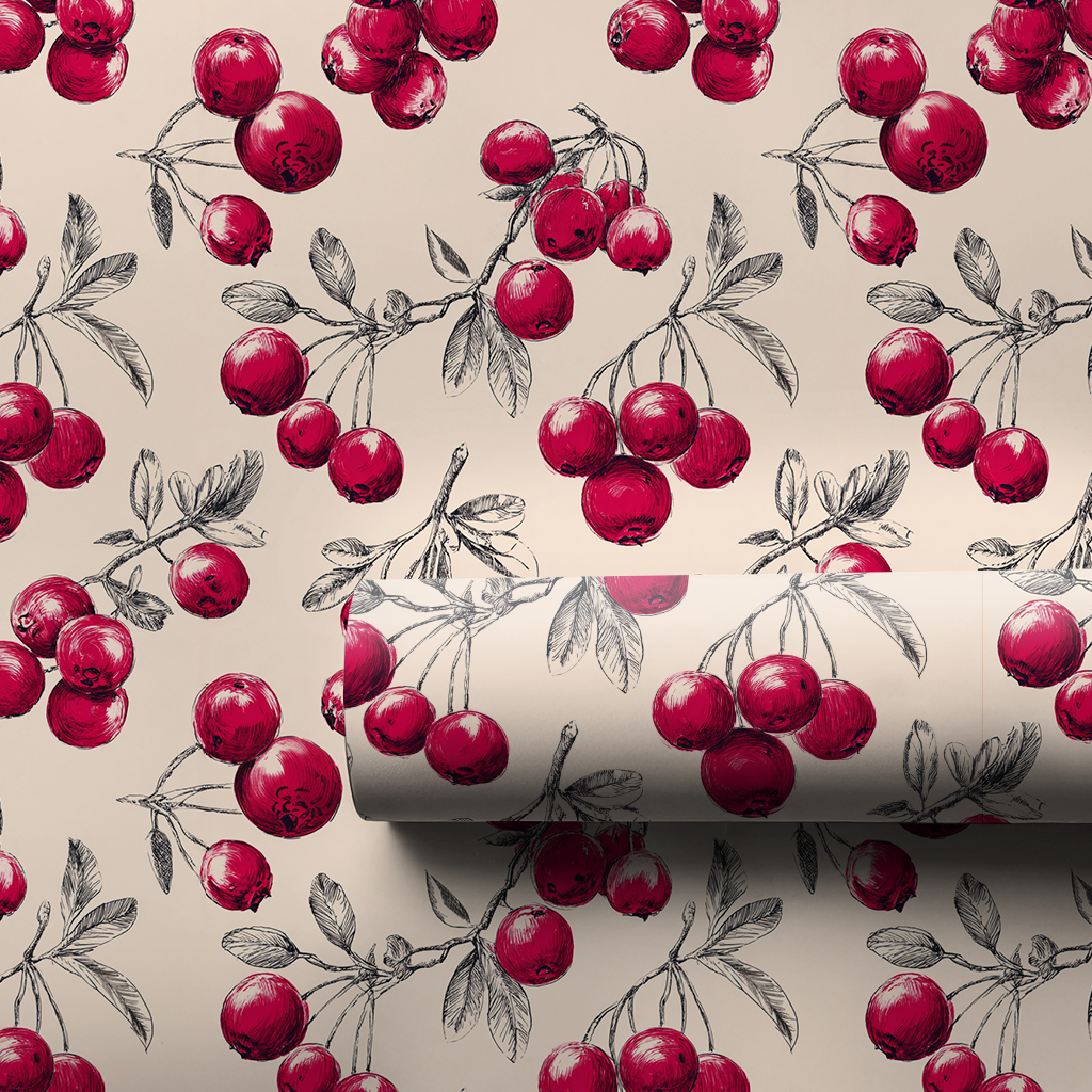 Cranberry Season Wrapping Paper
