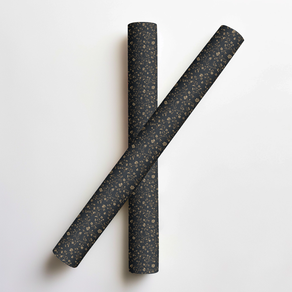 Noir Botanica Wrapping Paper