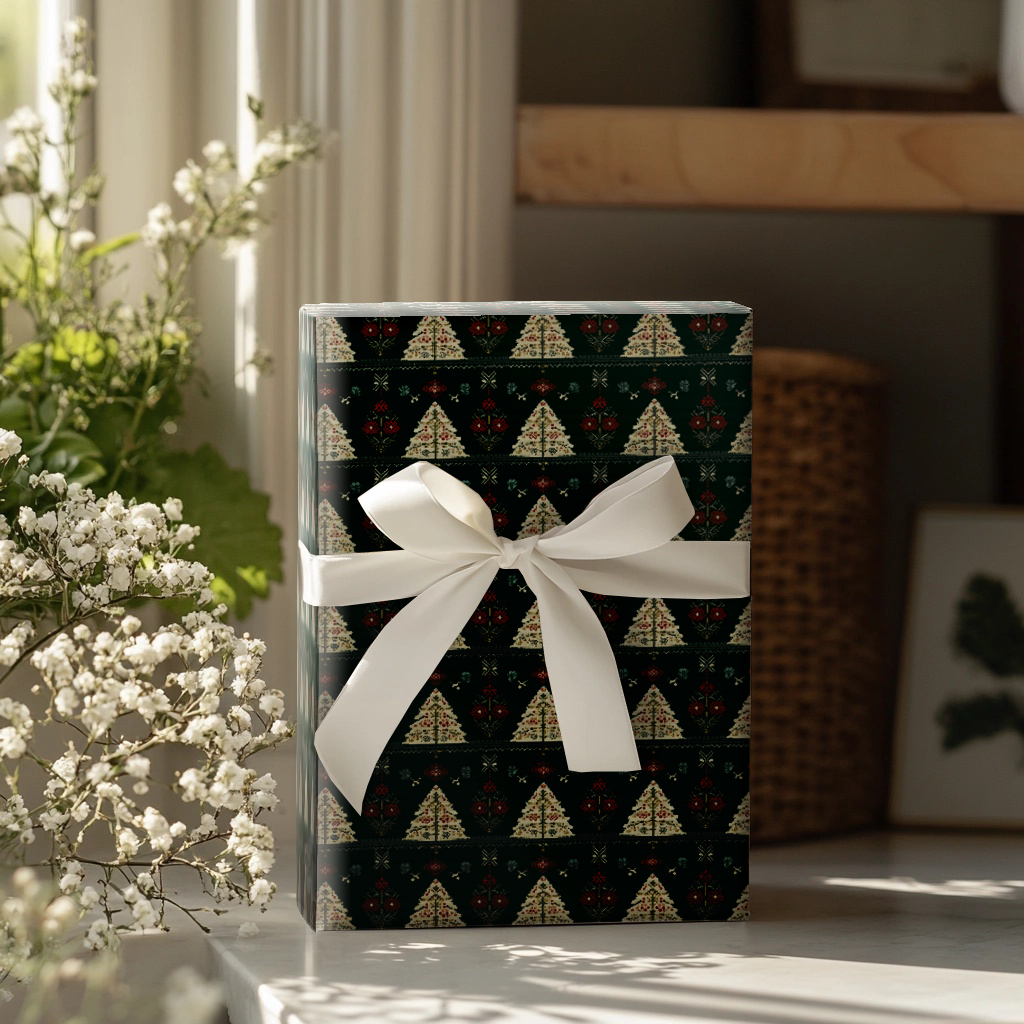 Retro Noel Wrapping Paper