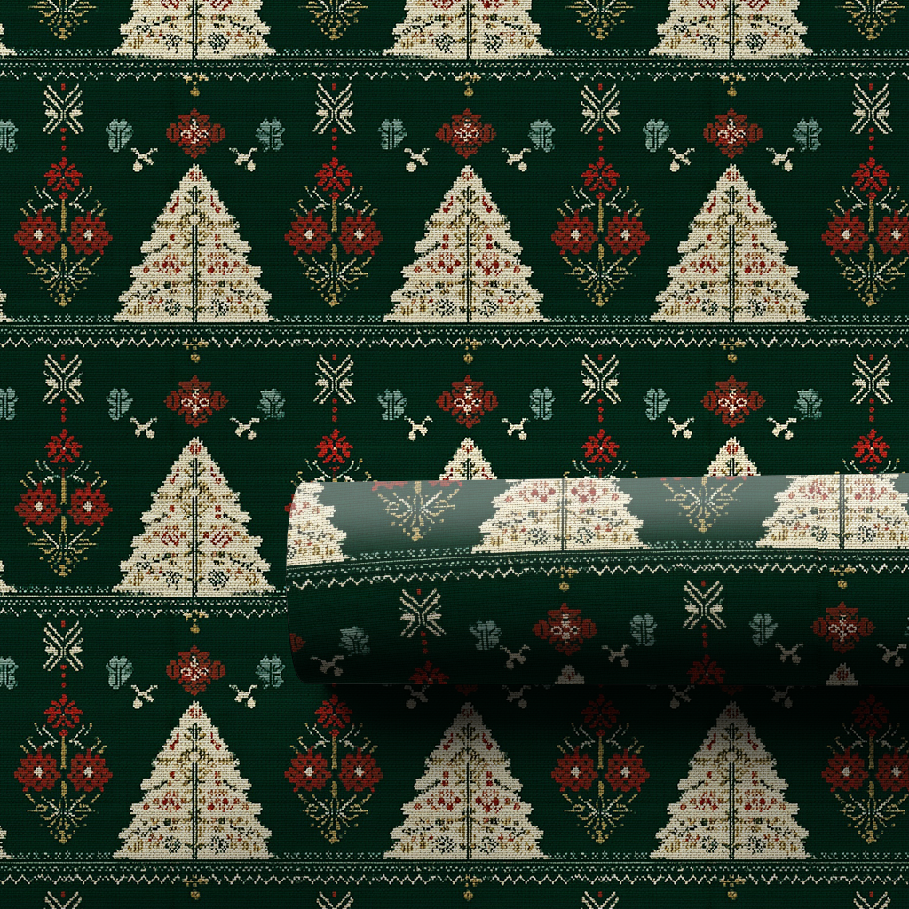 Retro Noel Wrapping Paper