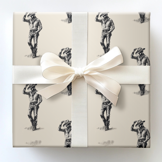 Lone Hat Wrapping Paper