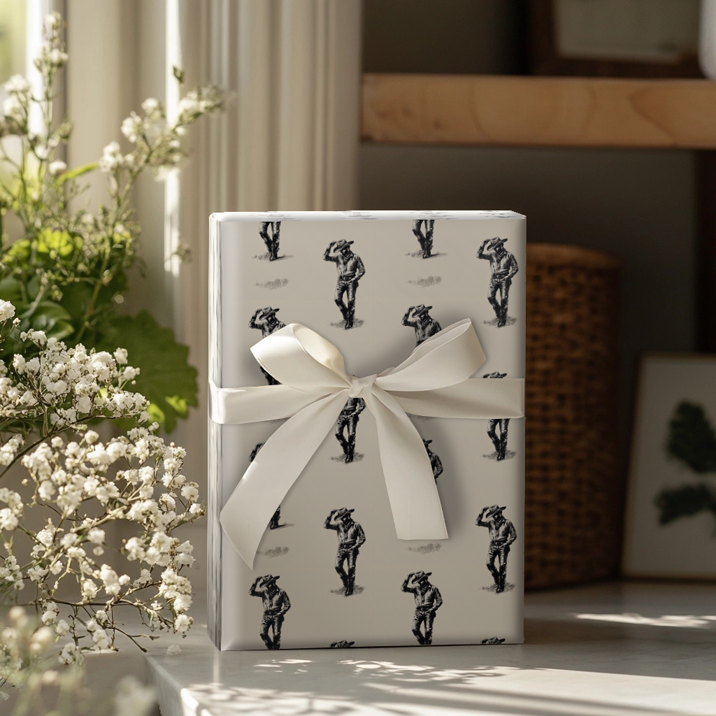 Lone Hat Wrapping Paper
