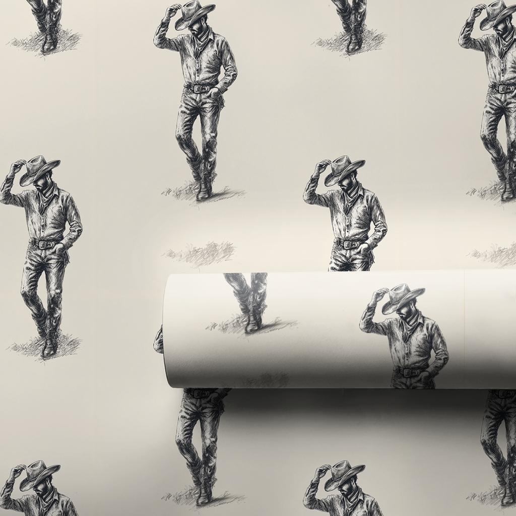 Lone Hat Wrapping Paper