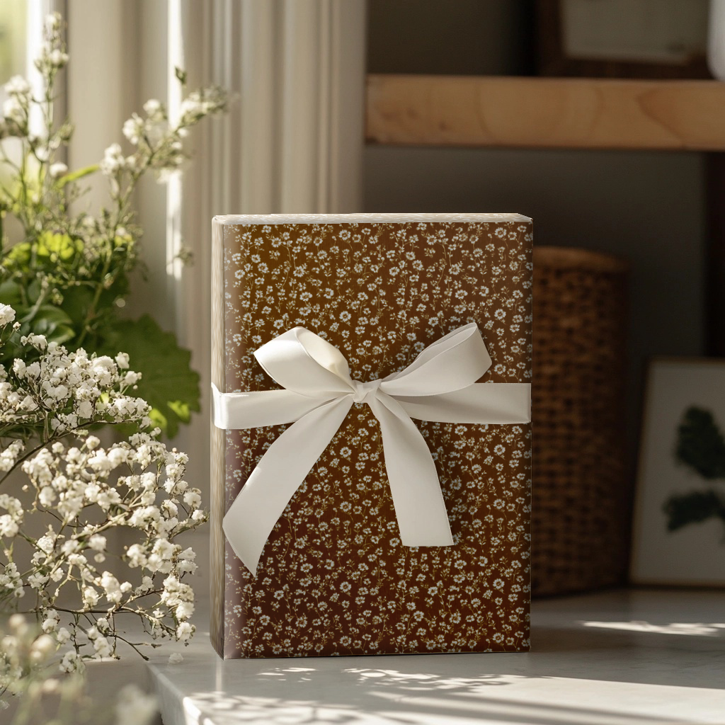 Umber Garden Wrapping Paper