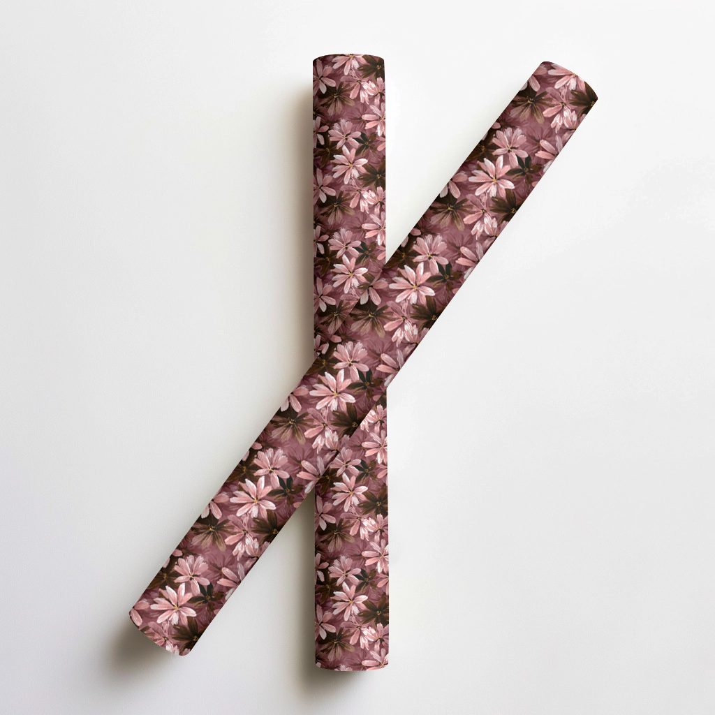 Rose Blush Bloom Wrapping Paper