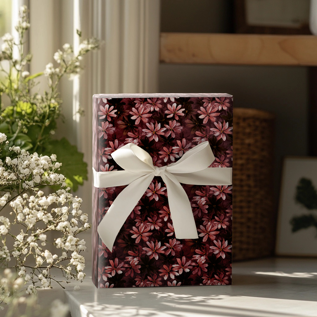 Rose Blush Bloom Wrapping Paper