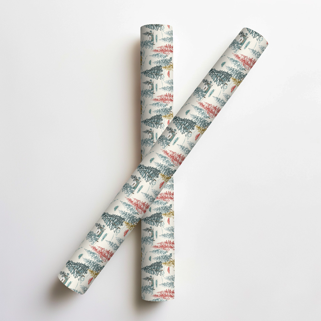 Frost and Fir Wrapping Paper