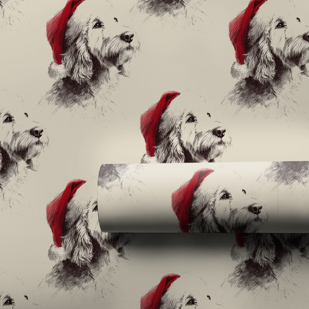 Doodle Claus Wrapping Paper
