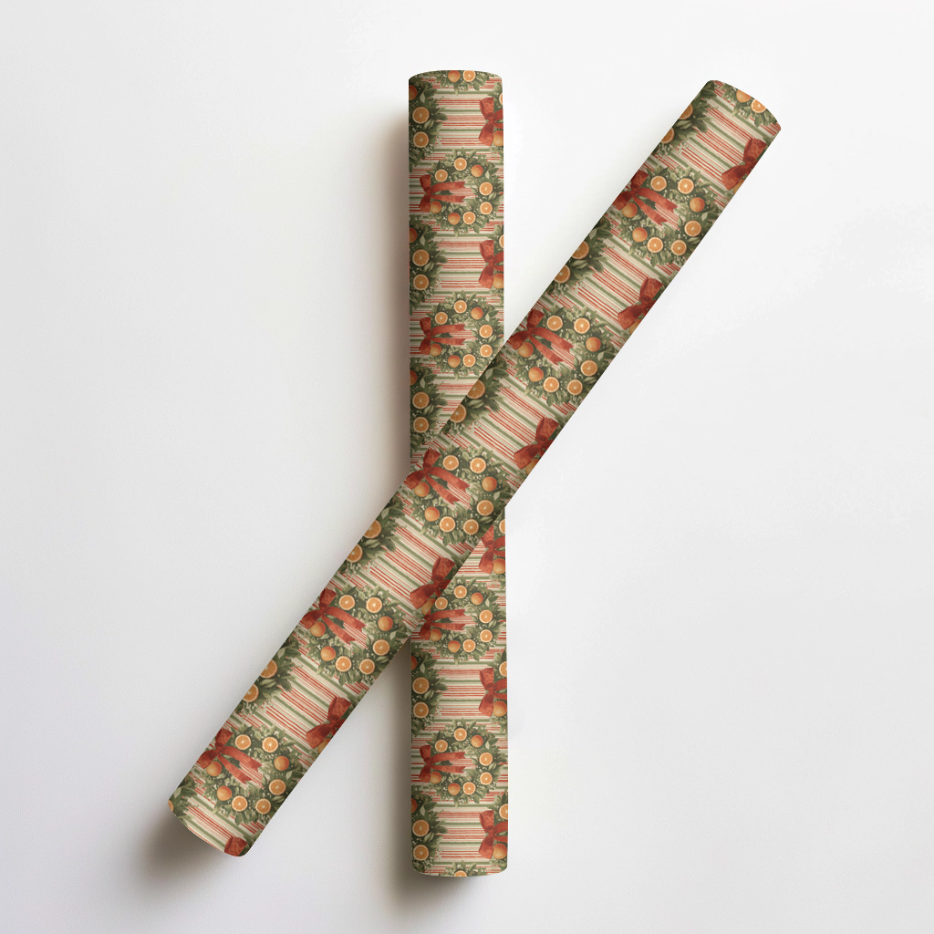 Winterlight Village Wrapping Paper