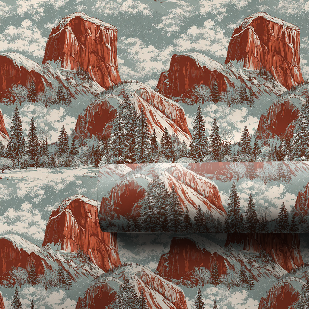 Yosemite Winter Wrapping Paper