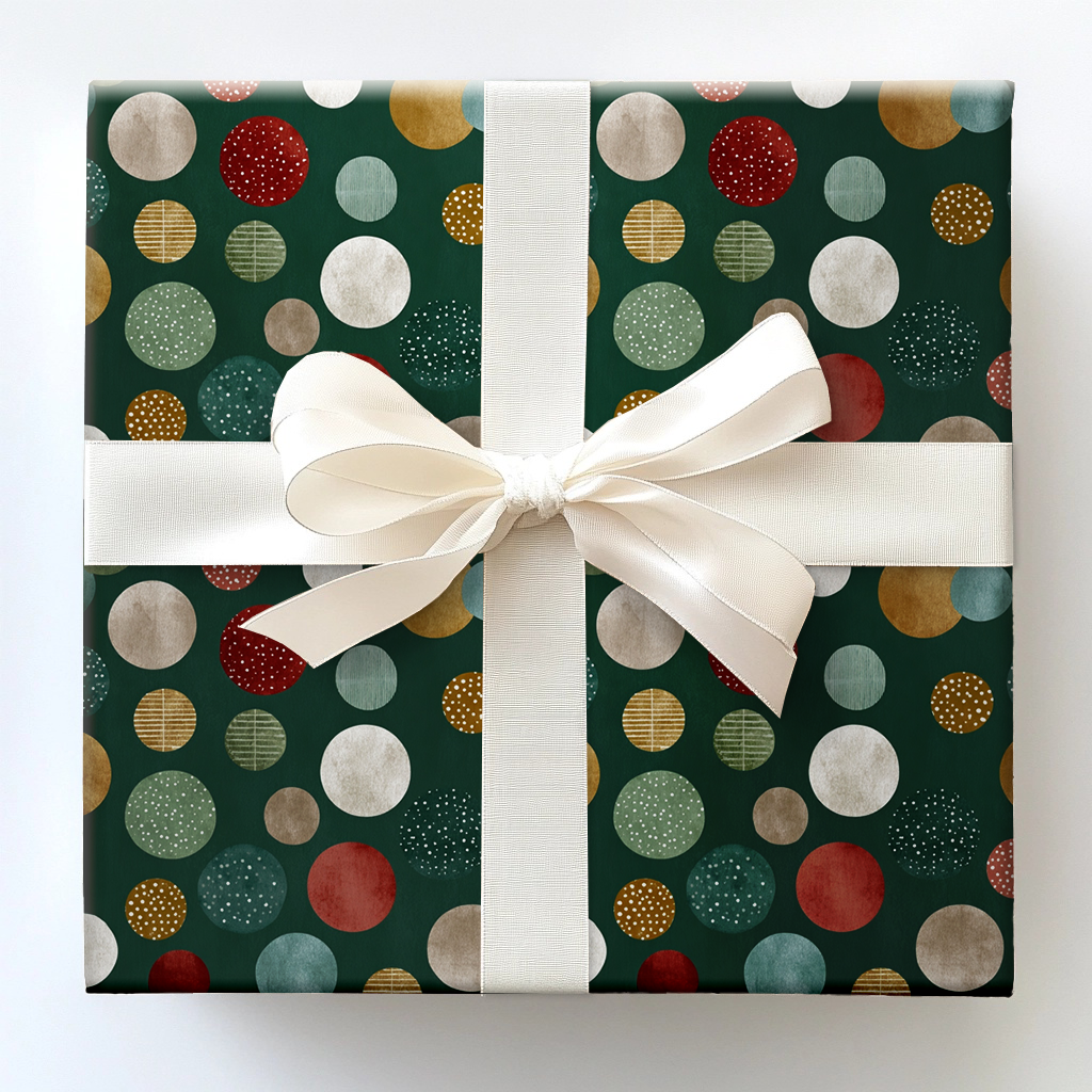 Evergreen Confetti Wrapping Paper