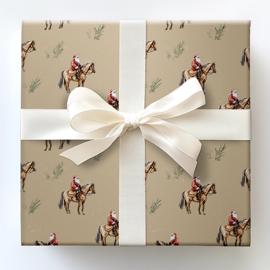 Cowboy Carol Wrapping Paper