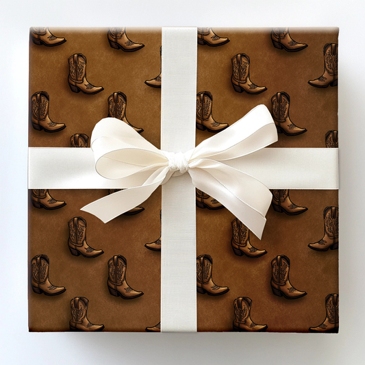Round Boots Wrapping Paper