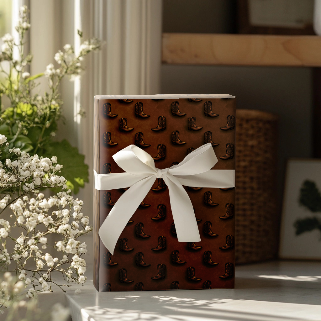 Round Boots Wrapping Paper