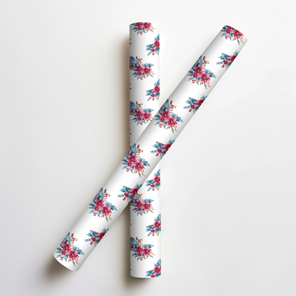 Canyonland Christmas Blooms Wrapping Paper