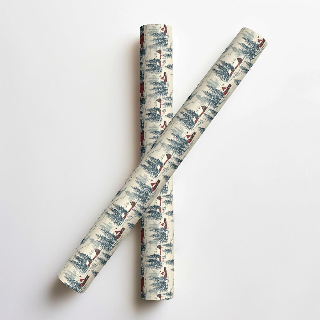 Magnolia Snow Wrapping Paper