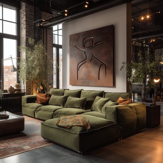 The Line Rider - Metal Wall Art