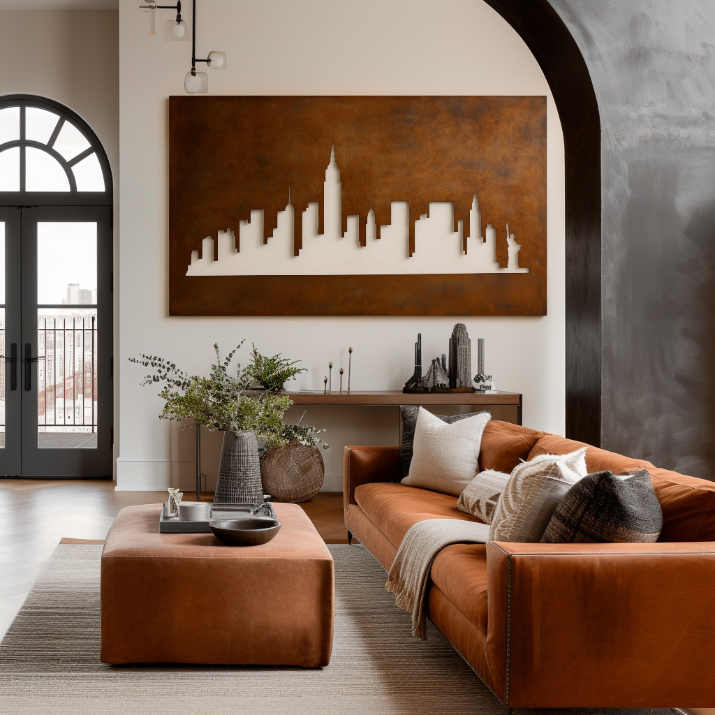 The Manhattan Skyline - Metal Wall Art