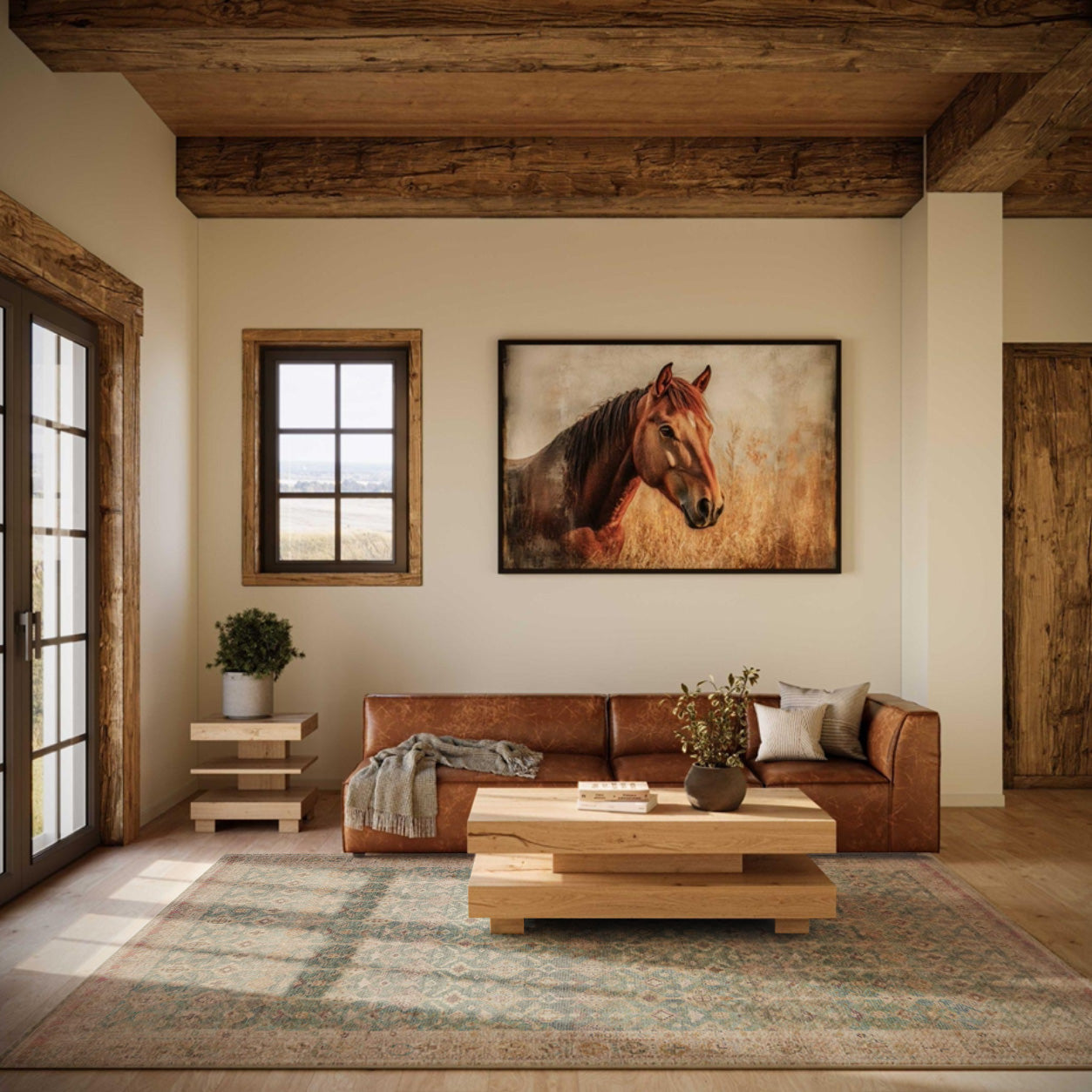 Arabella Aqua and Sand Rug