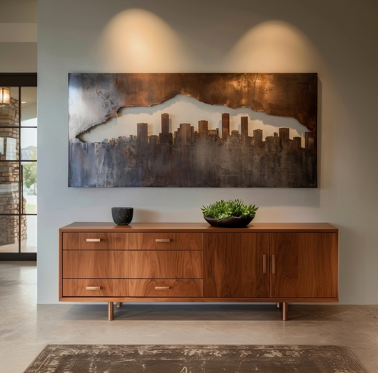 The Denver Skyline - Metal Wall Art