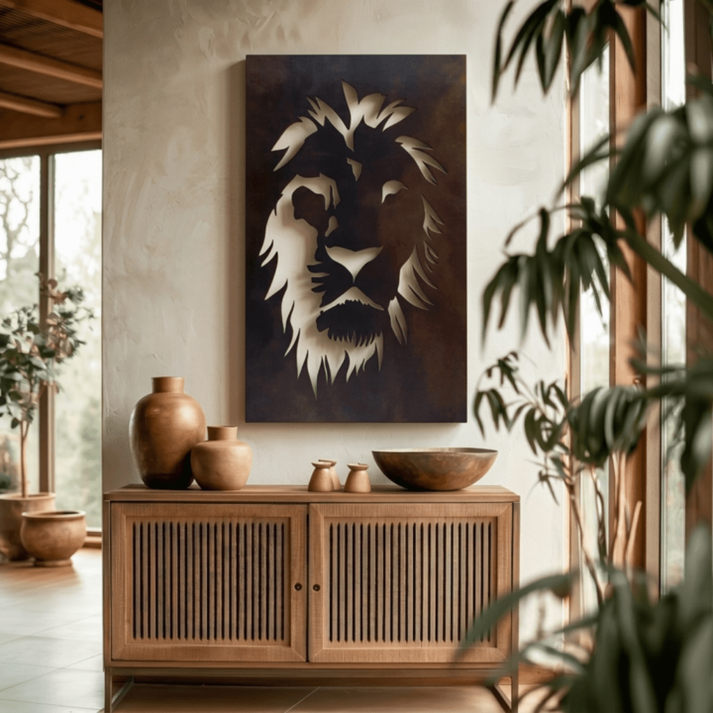 The Lion - Metal Wall Art - Umber – Anthem Classic