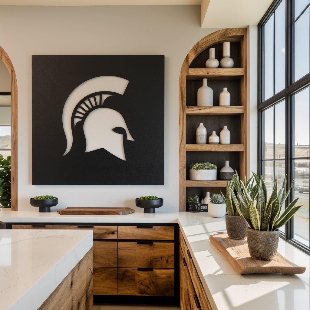 The Spartan - Metal Wall Art - Square Forge