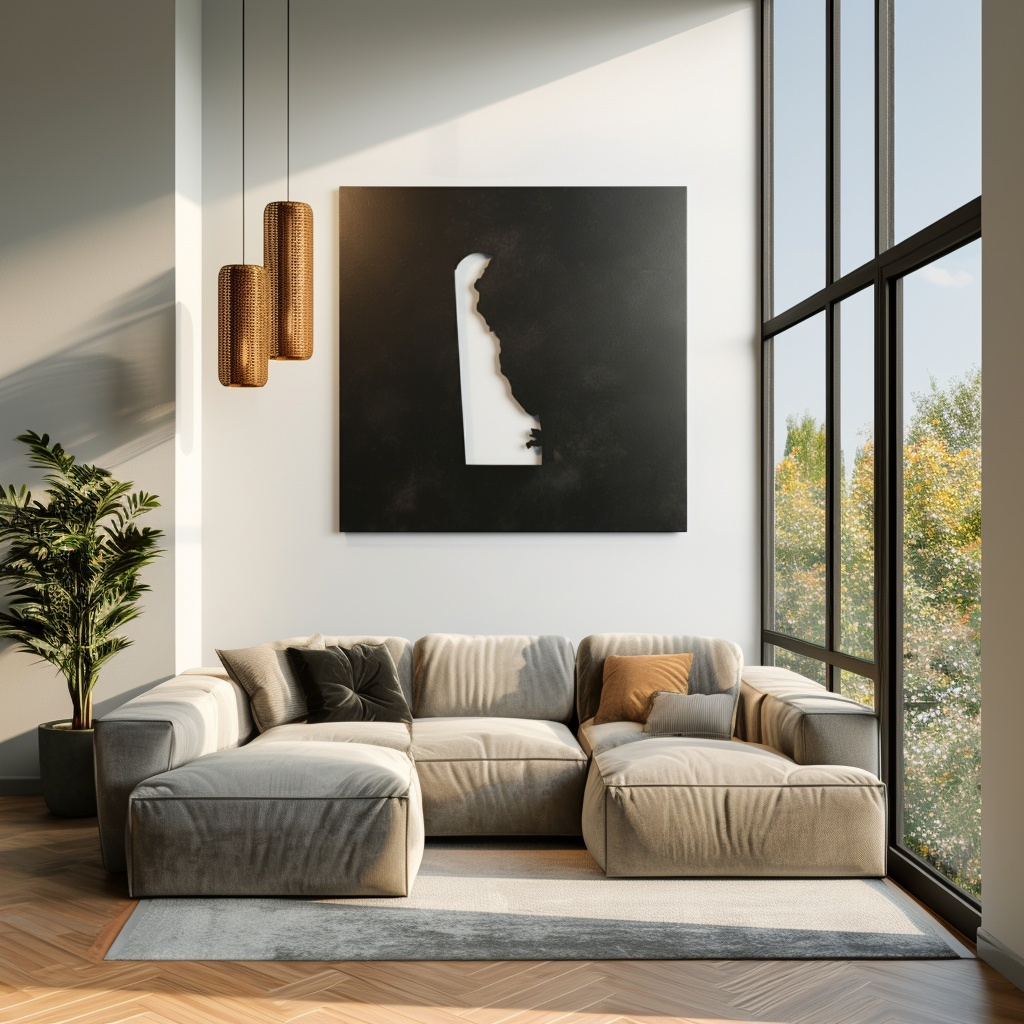 The Delaware - Metal Wall Art