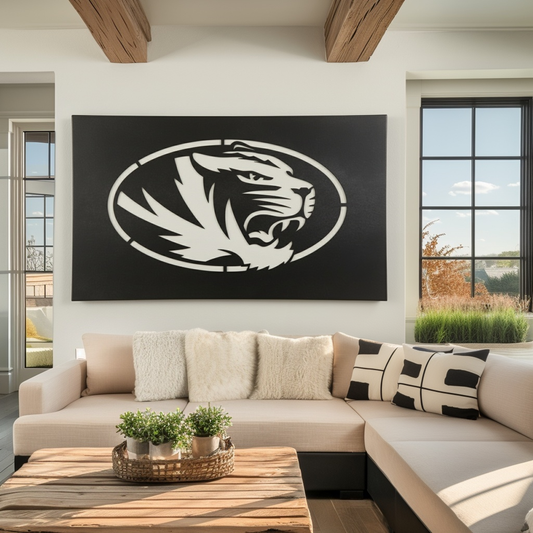 The Oval Tiger - Metal Wall Art - Landscape Forge