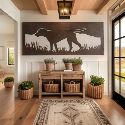 The Pointer - Metal Wall Art